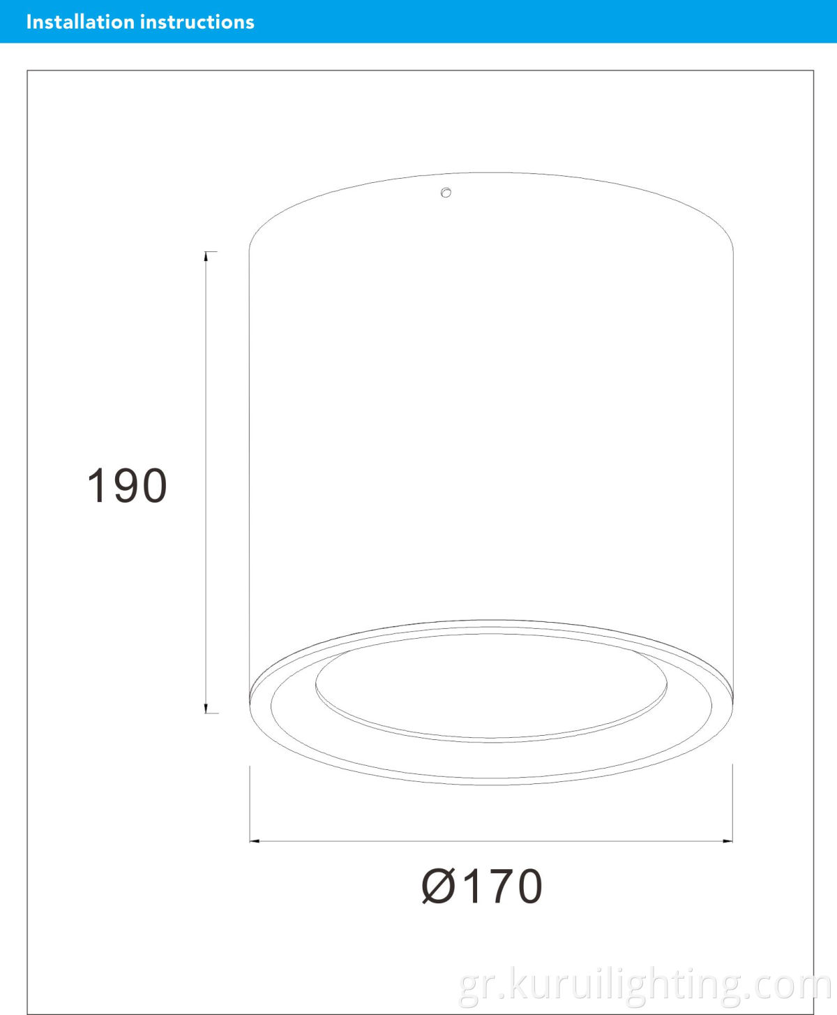 Surface Mounted Downlight